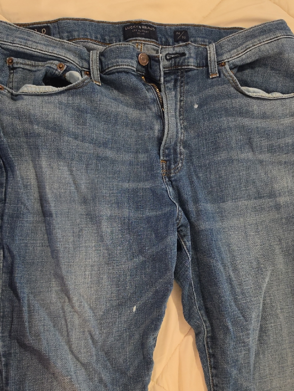 Lucky Brand Men's Light Blue Straight Jeans